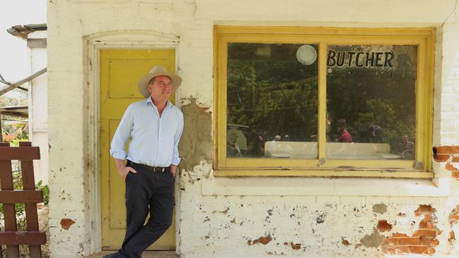 Former Deputy PM Barnaby Joyce on the campaign hustings. Picture: Lyndon Mechielsen