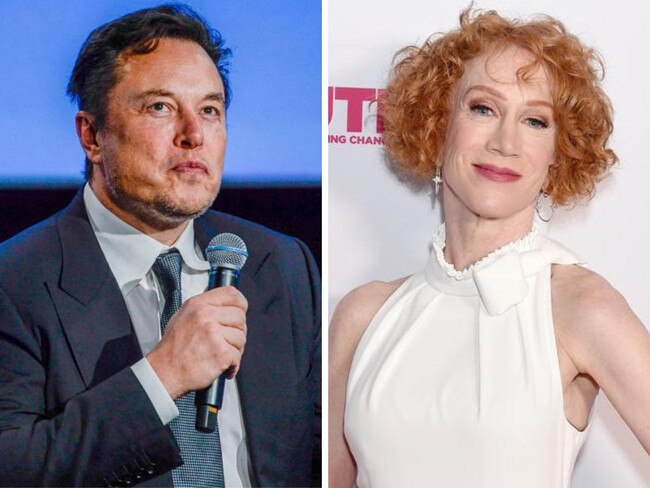 Kathy Griffin defies Twitter ban by using late mum's account. Picture: Carina Johansen / NTB / AFP; Gregg DeGuire/Getty Images