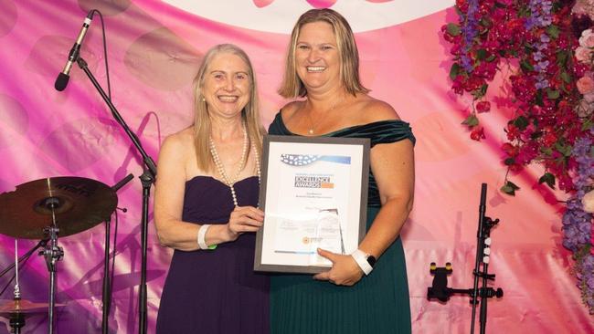 Excellence in Research/Quality Improvement award winner Megan Duck. The 2025 NT Nursing and Midwifery Excellence Awards were held at Mindil Beach Casino Resort, Darwin, on May 10. Picture: Supplied/Georgia Politis.