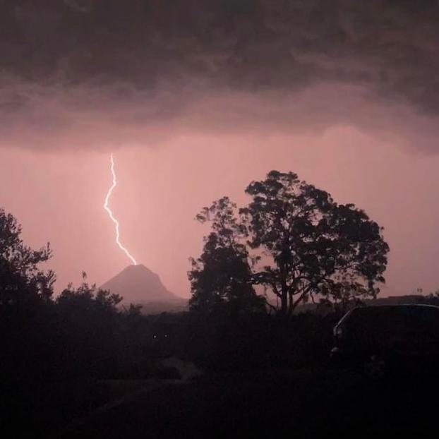 Taken from Cooran in the Noosa Hinterland. Pic: Charlie Nunn