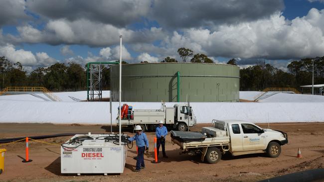 Santos started exploratory drilling in this Narrabri field in 2013 but a decade later the project still isn’t up and running. Picture: AAP