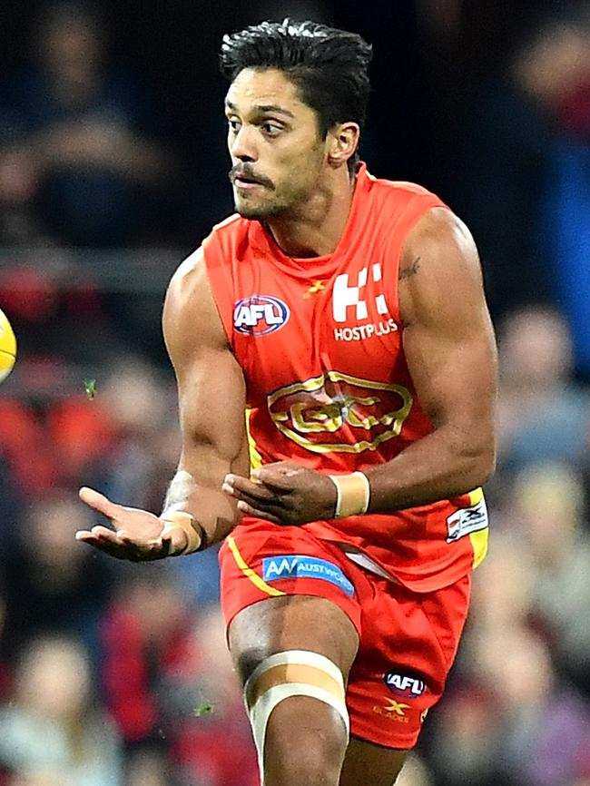 Gold Coast’s Aaron Hall wants to move to North Melbourne.