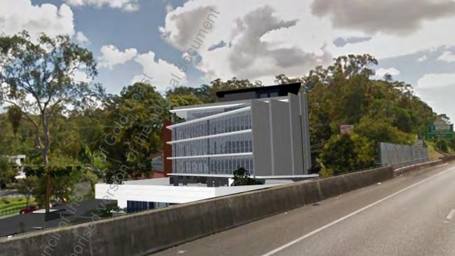 Artist impression of the office building which will replace the Gold Coast's Town and Country Motel at Nerang.