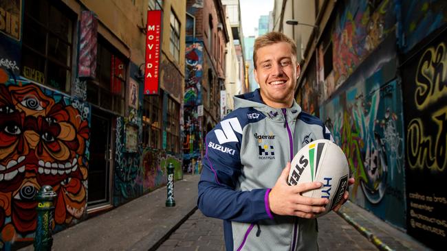 Cameron Munster wants Melbourne to lock in Cameron Smith. Picture: Mark Stewart