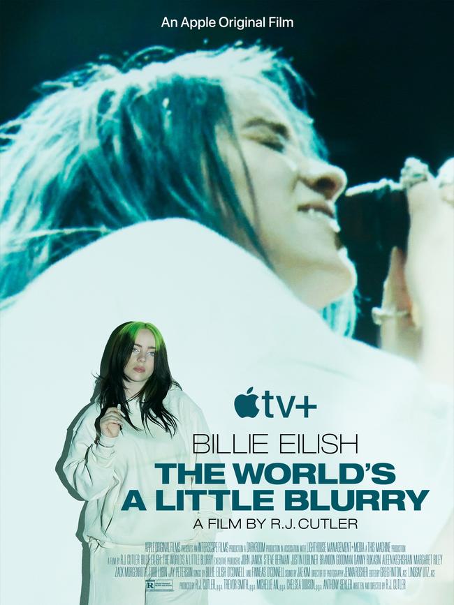 Artwork for 'Billie Eilish: The World's A Little Blurry', a film by RJ Cutler.