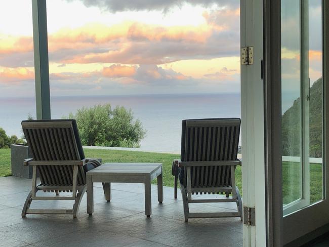 Table House Farm’s deck chairs at sunset. Picture: WENDY PAGE