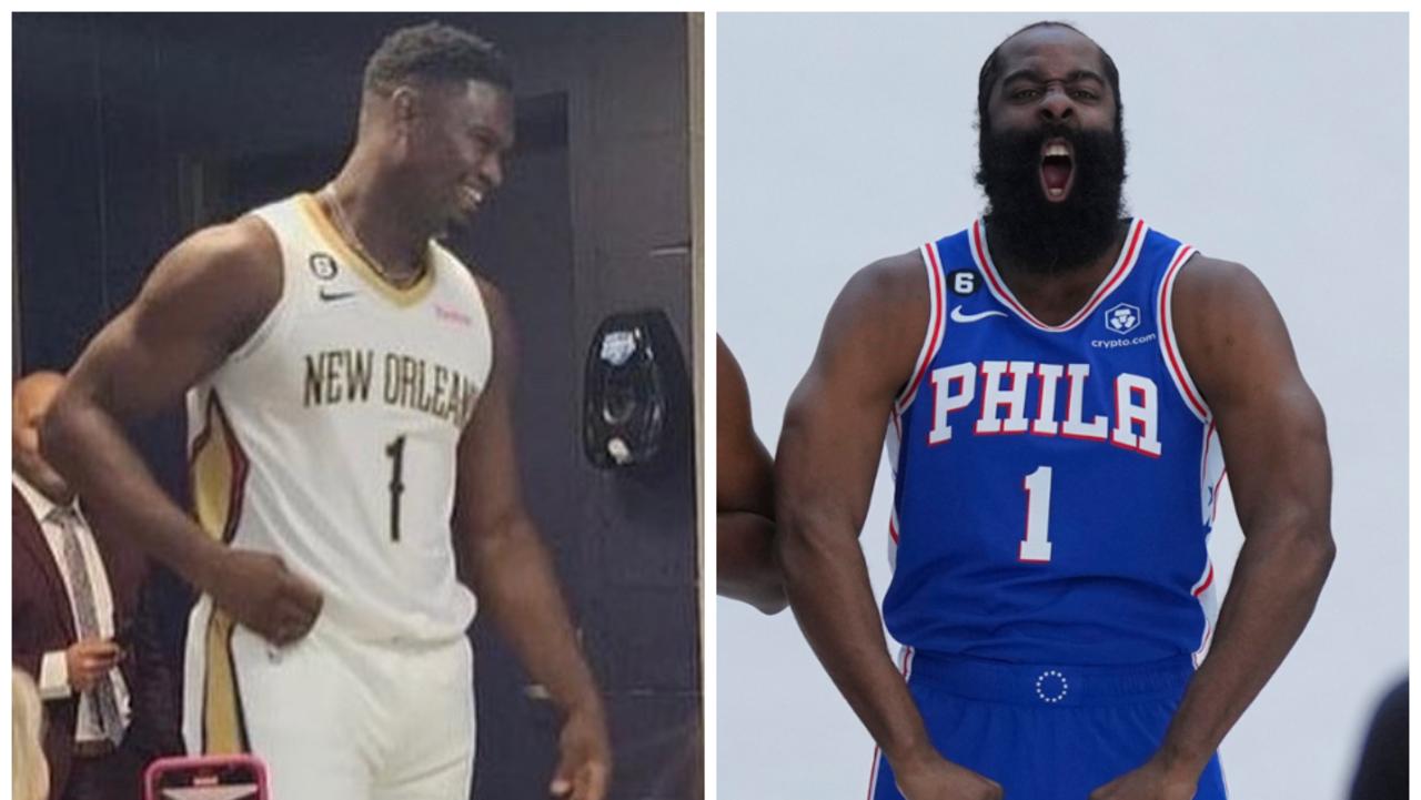 Zion Williamson and James Harden went to work this offseason.