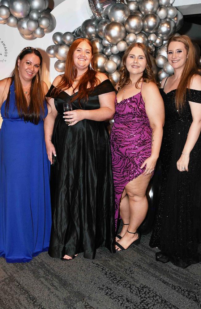 Kadisha Wormald, Jordan Smith, Frances Caddell and Jessica Cochrane-Baker at Gympie Women Business Awards. Picture: Patrick Woods.