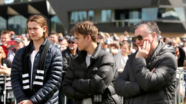 Eddie McGuire’s sons were among the only people who knew he’d be standing down.