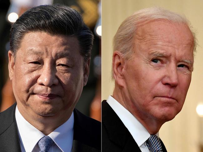 Chinese President Xi Jinping and US President Joe Biden.