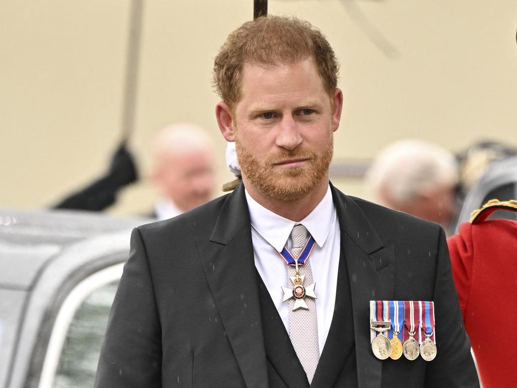 Prince Harry, at the coronation, exposed his long-running feud with Prince William in his memoir, Picture: AFP