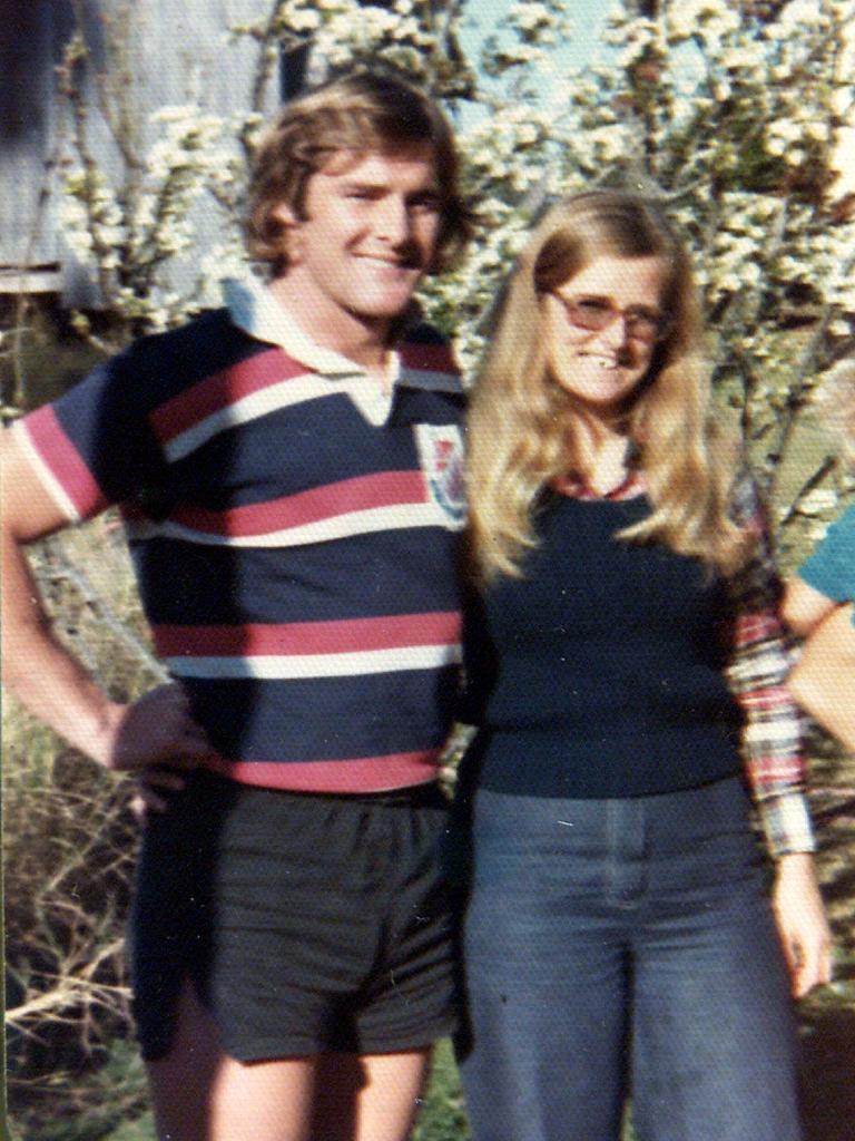 Lynette and Chris in 1974 – 8 years before she went missing. Picture: Bendeich