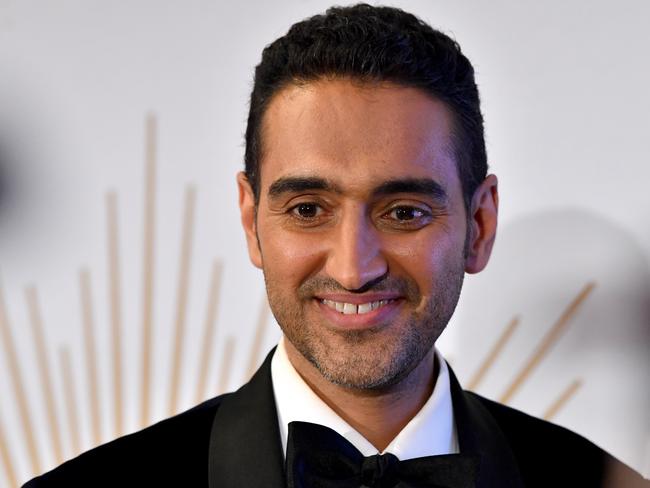 Waleed Aly is seen talking to the media at the 2019 Logie Awards at The Star Casino on the Gold Coast, Sunday, June 30, 2019. (AAP Image/Darren England) NO ARCHIVING, EDITORIAL USE ONLY