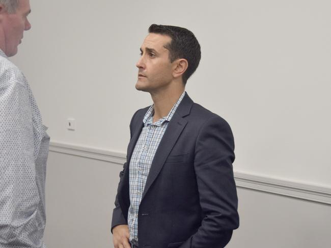 Opposition Leader David Crisafulli at the LNP's Health Crisis talk in Rockhampton June 2021