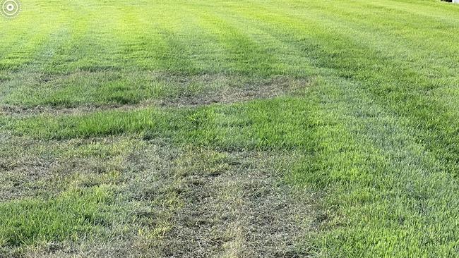 a photo of the Gold Coast Turf Club track damage as of 6am on Saturday, January 4.