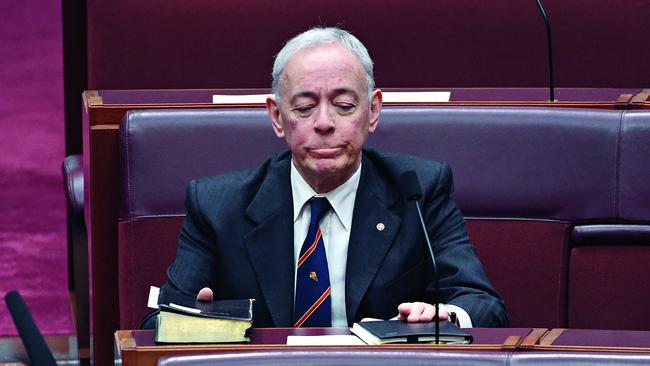 Former Family First Senator Bob Day at Parliament House in Canberra. Picture: AAP