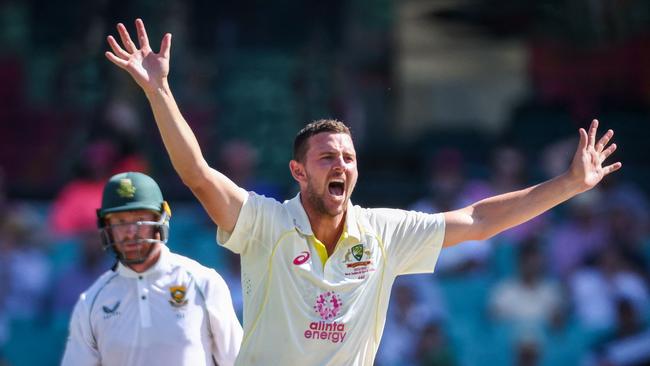 Josh Hazlewood. Picture: David Gray / AFP