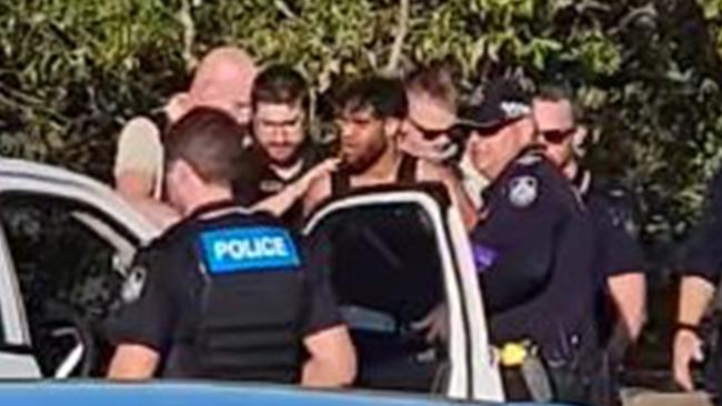 Ryan Sampson, 33, arrested by Queensland police near Fig Tree Creek in Yeppoon on November 24.