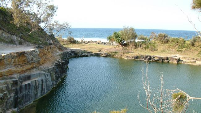 Blue Pools of Angourie on NSW North Coast in undated image, disused quarry that flooded 100 years ago.