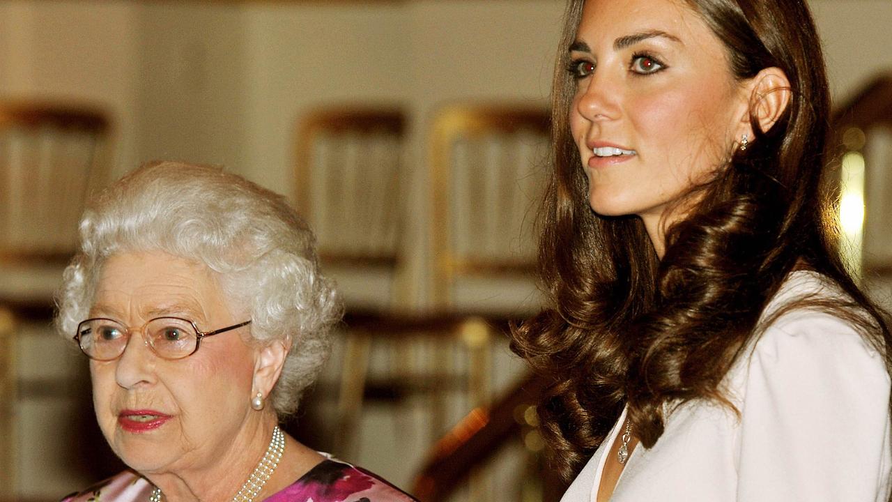 Queen Elizabeth is said to be very fond of Kate Middleton, but her family’s never received the Christmas lunch invitation. Picture: AFP/John Stillwell/WPA Pool