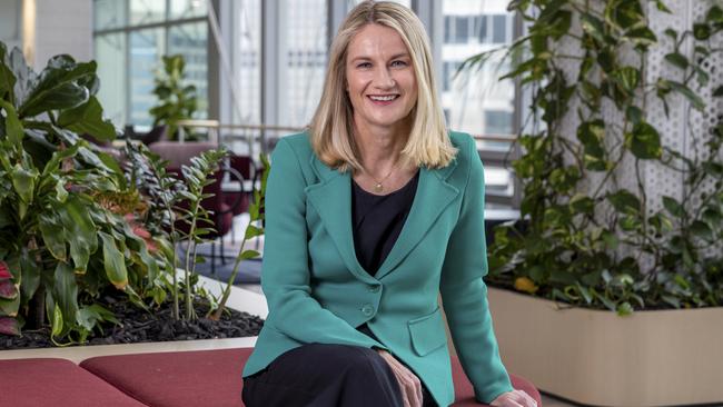 Aware Super CEO Deanne Stewart at the companies office in Sydney. Picture: Toby Zerna