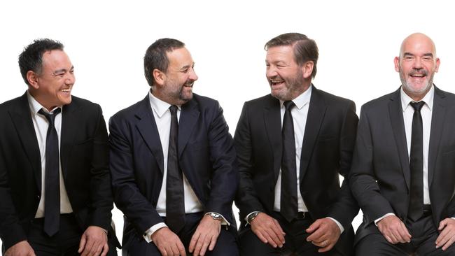 The Comedians: Sam Pang, Mick Molloy, Lawrence Mooney and Marty Sheargold.