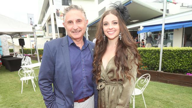 Eddy Sarroff and his daughter Emily Jane at Aquis Park. Picture: Mike Batterham