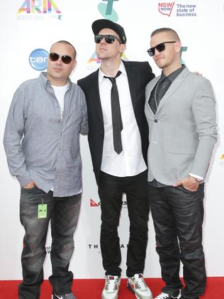 Hilltop Hoods arrive at the 28th Annual ARIA Awards.