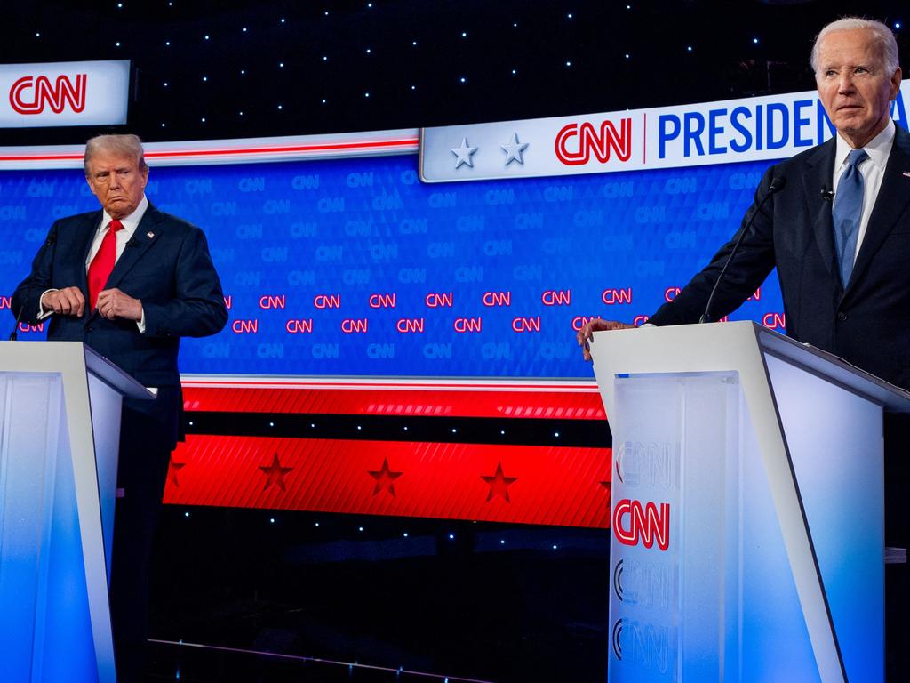 Joe Biden during his disastrous debate against Donald Trump. Picture: AFP