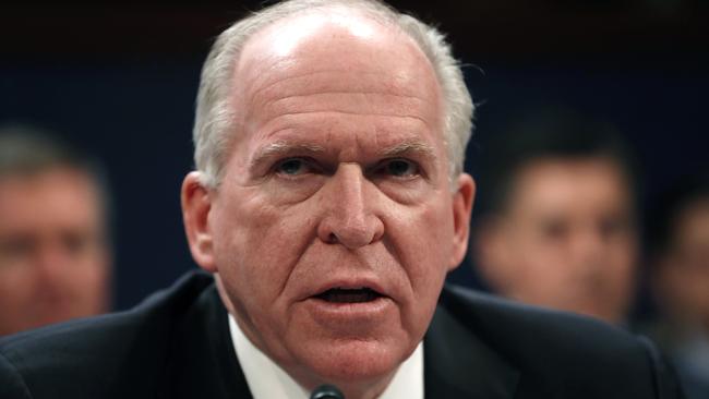 John Brennan said the pulling of his security clearance should worry all Americans. Picture: AP
