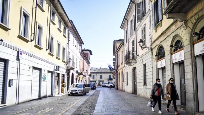 The Lombardy cluster of COVID-19 was first registered in the tiny town of Codogno. Picture: AP