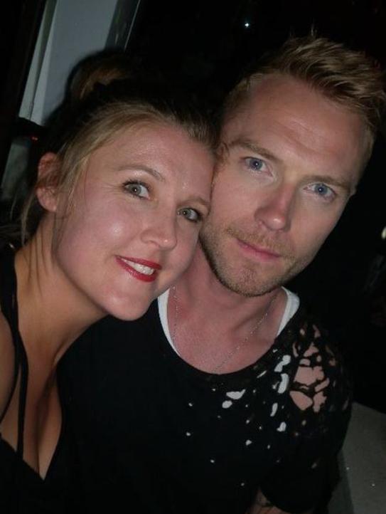 Stylist Shannon Meddings with Ronan Keating