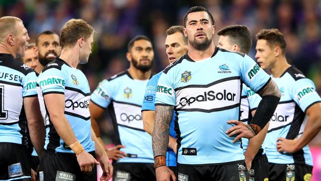 Could this be the end of Cronulla? Photo by Mark Kolbe/Getty Images.