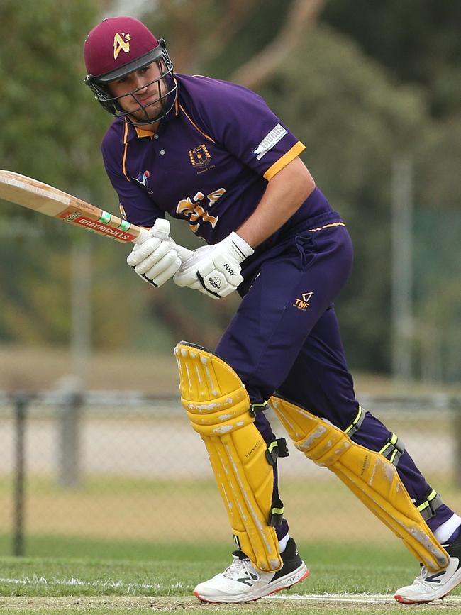 James Grubb in action for Altona. Picture: Hamish Blair