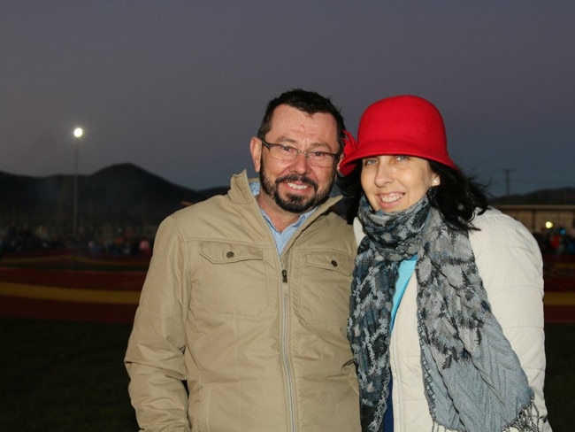 Brian and Raelene Brennan form Goondiwindi at the Killarney Bonfire Night.