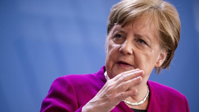 German Chancellor Angela Merkel. Picture: Michael Kappeler/DPA via AP