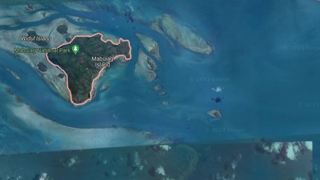 Wendy Richardson went missing southeast of Mabuiag Island. Picture: Google Maps