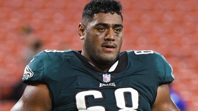 Jordan Mailata in action for Philadelphia Eagles during the pre-season.