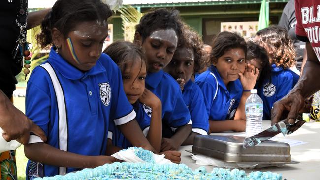 Yirrkala School celebrates its 50th anniversary of bilingual education. Picture: Sierra Haigh