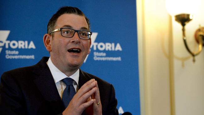 If Daniel Andrews wanted to persuade a lockdown weary Victorians that his so-called authoritarian streak was a one-off response to the pandemic, this was hardly the way to do it. Picture: NCA NewsWire / Andrew Henshaw