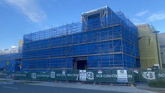 Construction at the Sunshine Coast University Private Hospital. Photo: Elizabeth Neil