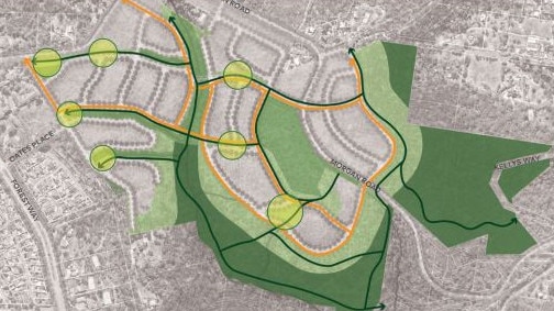 An indicative map of the proposed 'Lizard Rock' development. Picture: Cox Architecture