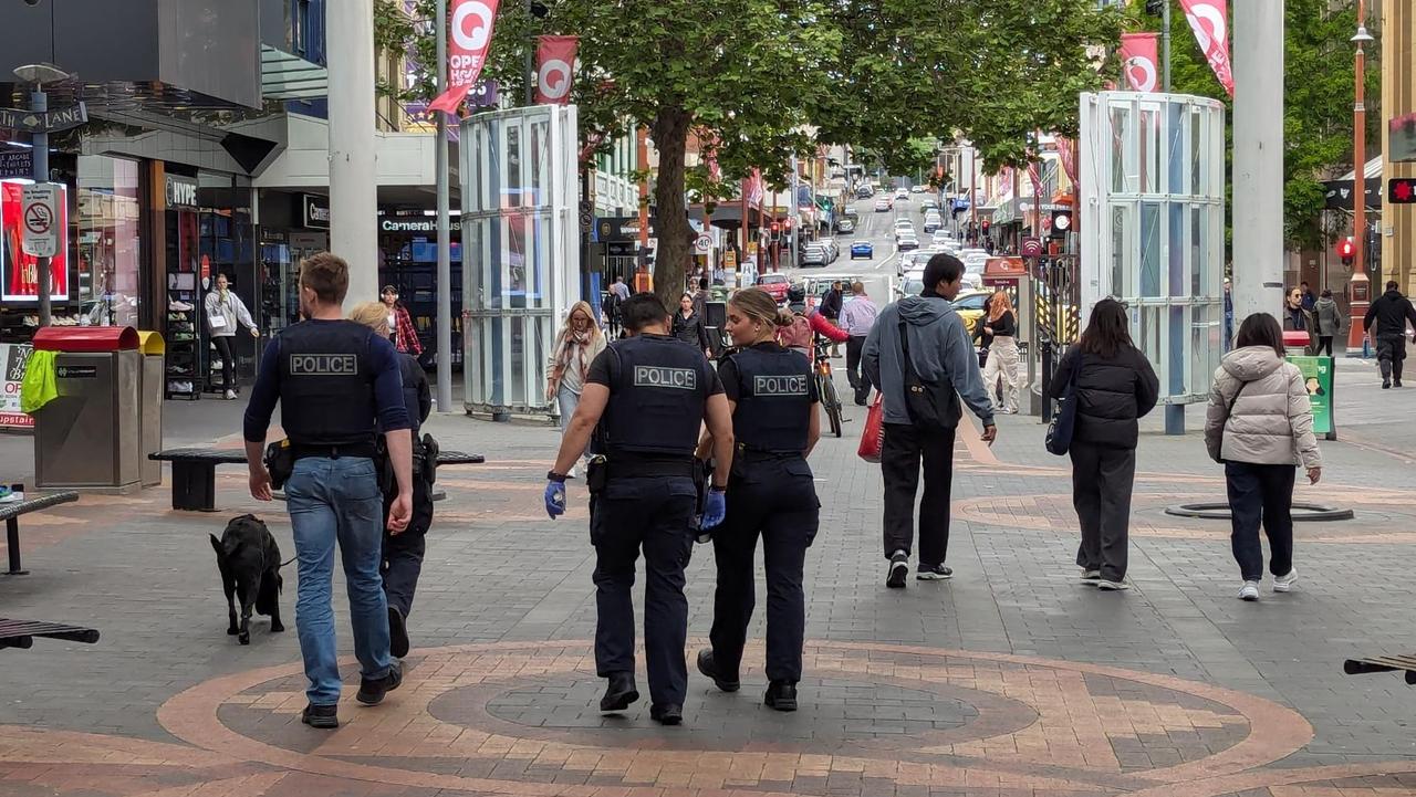 Tasmania Police in Hobart. Picture: Tasmania Police