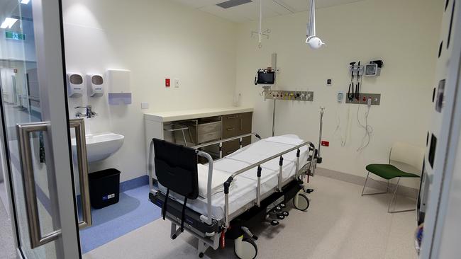 One of the private rooms for patients in the new RAH hospital. Picture: Bianca De Marchi