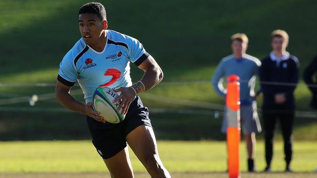 Albert Hopoate has progessed well from the Australian Schoolboys. (Karen Watson)