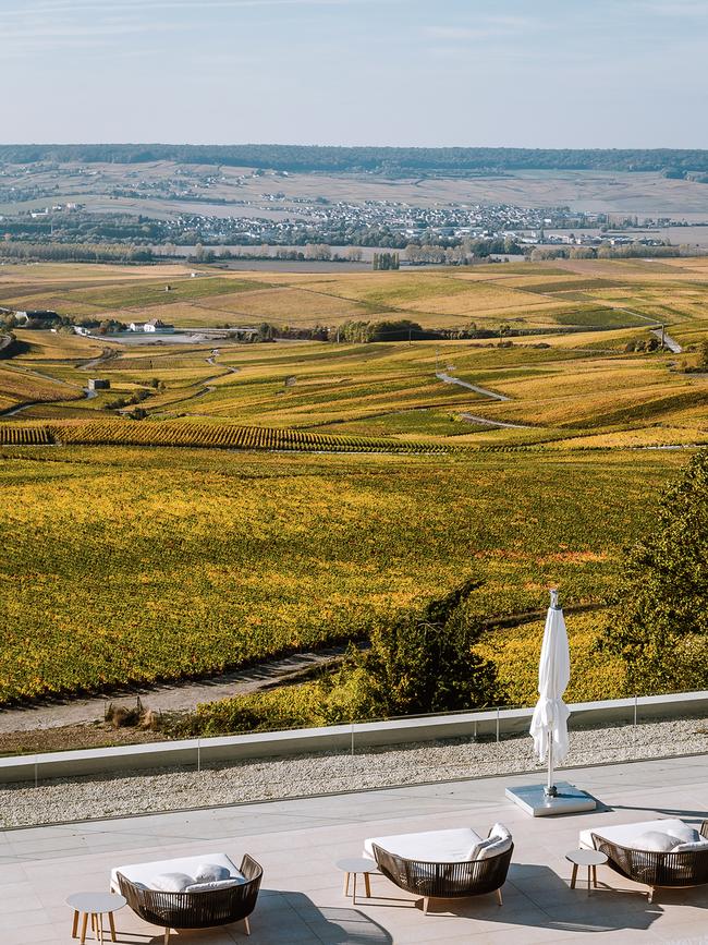 Royal Champagne Hotel, a short drive from Reims, is a luxe stay set high on a vine-clad hill. Picture: Joann Pai