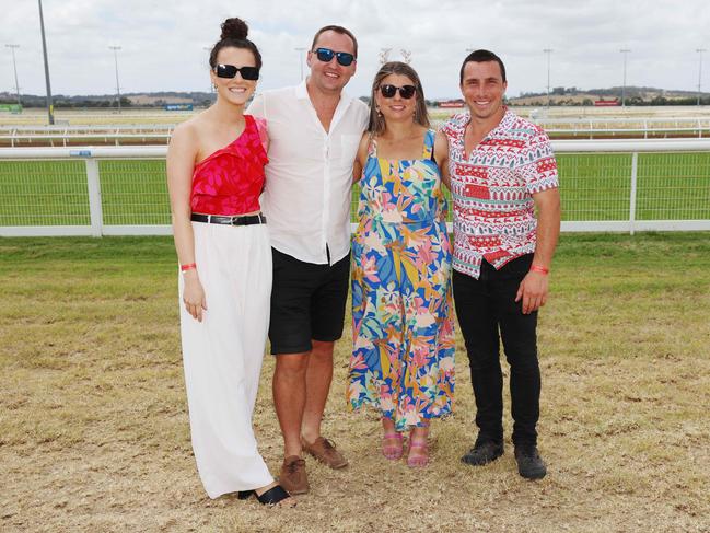 Alex Walters, Shannon Cox, Brooke Kent and Joel Kent at the Pakenham Cup. Picture: Brendan Beckett