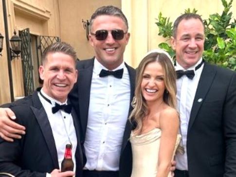 Sam Burgess and Lucy Graham have tied the knot. Photo: Instagram, @waggataurus.