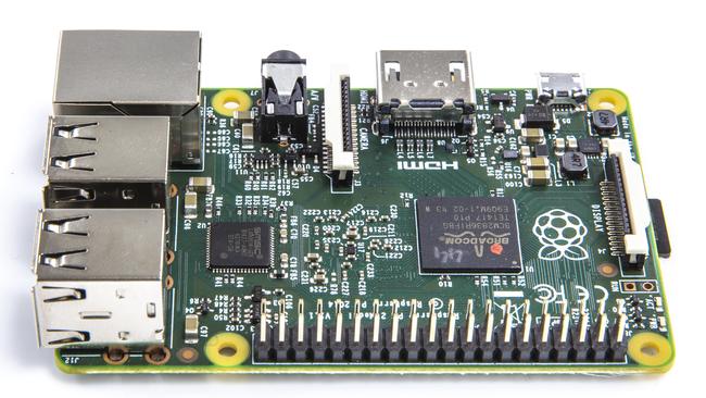 The second generation Raspberry Pi computer.