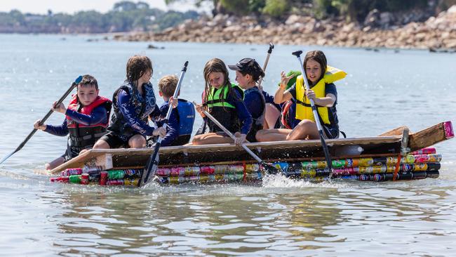 Darwin Beer Can Regatta at Mindil Beach, 2025. Picture: Pema Tamang Pakhrin